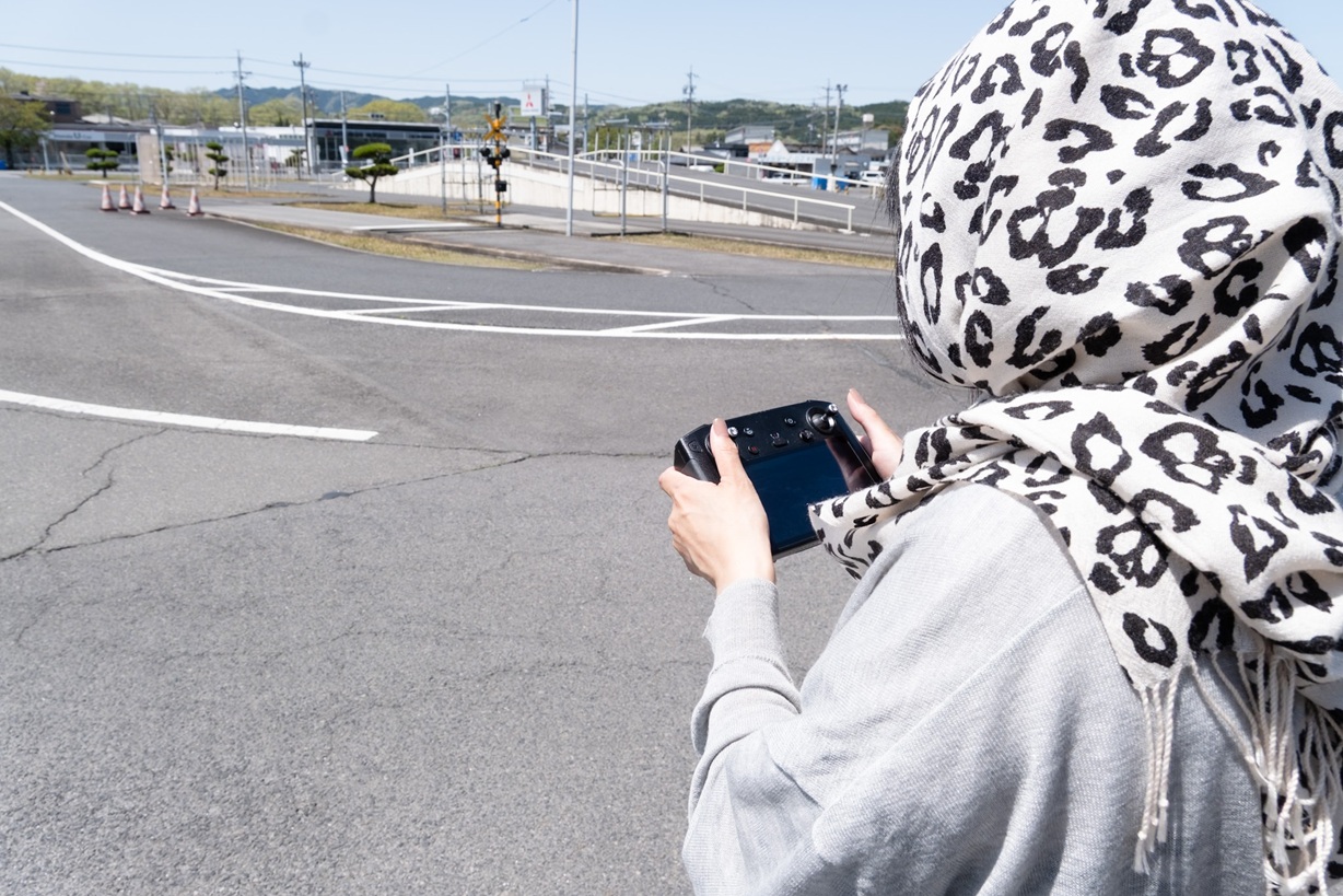 コース解放による訓練の様子